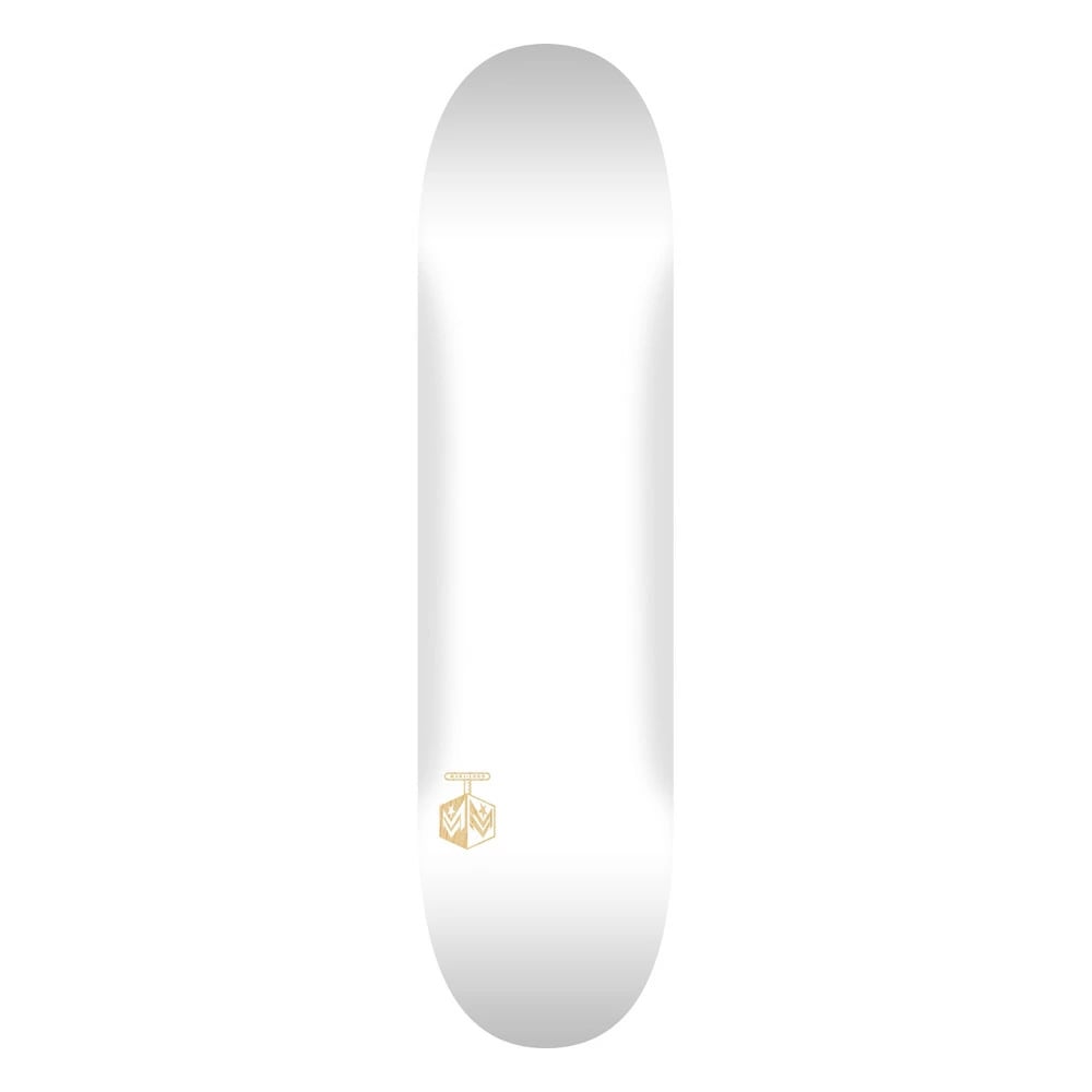 ミニロゴ MINI LOGO<br>スケボー デッキ 7.75 DETONATOR 15 SOLID WHITE DECK SHAPE 291<br>ホワイト スケートボード ブランク ストリート sk8 skateboard 板【2406】