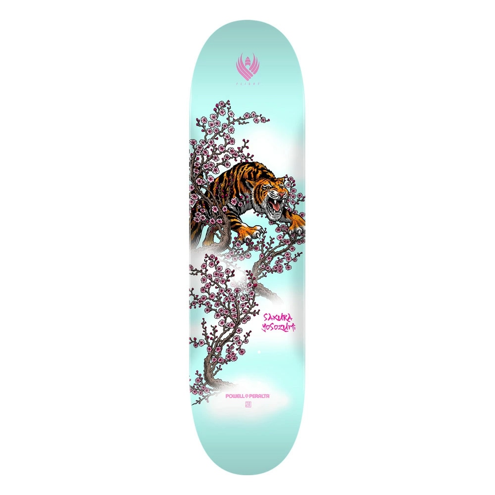 パウエル・ペラルタ POWELL PERALTA<br>スケボー デッキ 8.25 FLIGHT® YOSOZUMI TIGER DECK SHAPE 243<br>フライト 四十住 さくら スケートボード ストリート sk8 skateboard 板【2401】