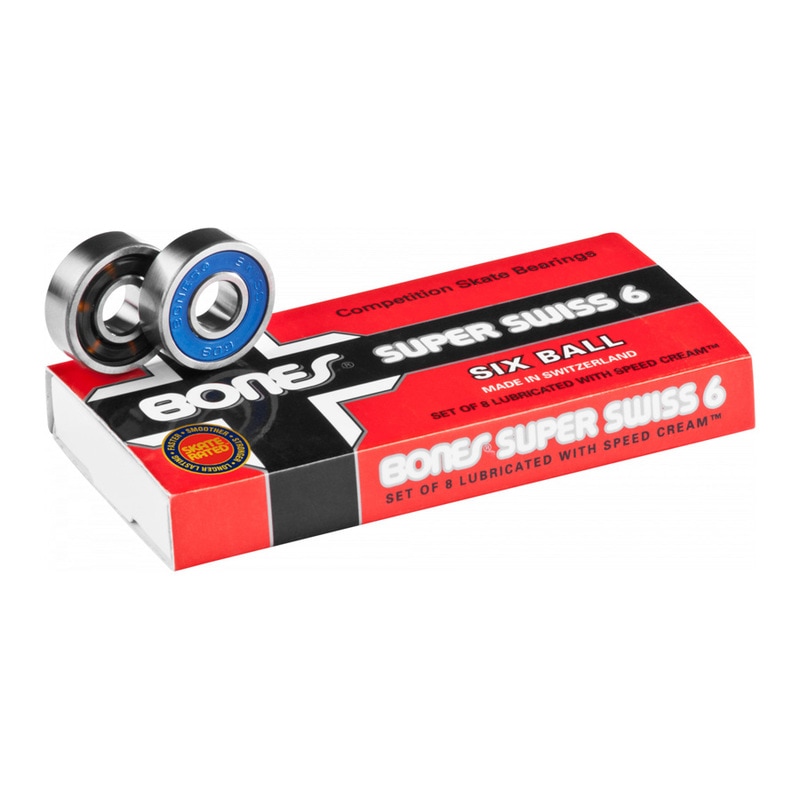 ボーンズ ベアリング BONES BEARINGS<br>Super Swiss 6 Bearings(8pack)<br>スケートボード スケボー sk8 skateboard