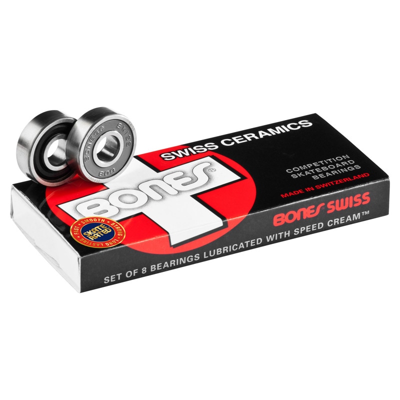 ボーンズ ベアリング BONES BEARINGS<br>Swiss Ceramics Bearings(8pack)<br>スケートボード スケボー sk8 skateboard