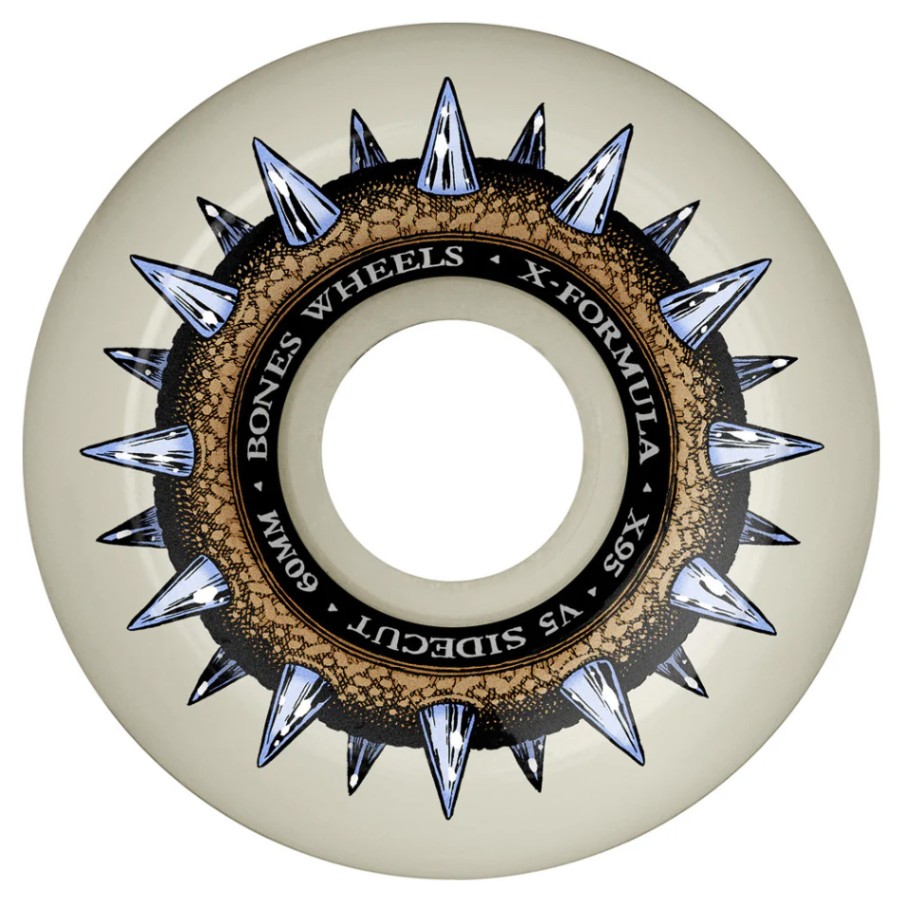 ボーンズ ウィール BONES WHEELS<br>60mm X-FORMULA STREET CLEATS V5 SIDECUT 95A  WHEELS<br>ハードウィール 4個セット エックスフォーミュラー X95 スケートボード スケボー skateboard タイヤ【2412】