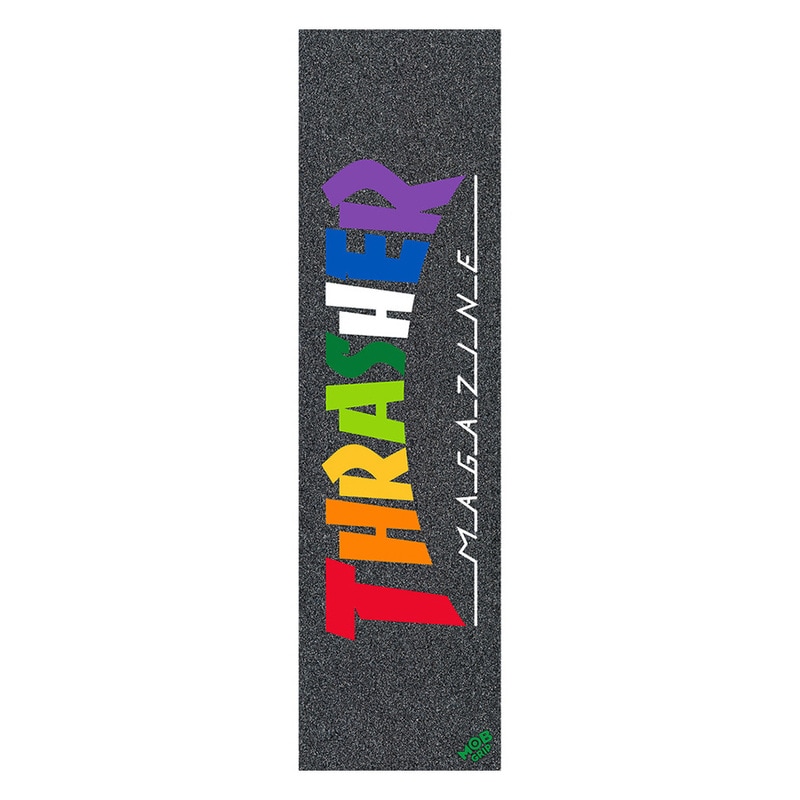 モブグリップ MOB GRIP<br>9in x 33in THRASHER RAINBOW SHEET<br>グリップテープ デッキテープ スラッシャー マガジン スケートボード スケボー sk8 skateboard【2206】