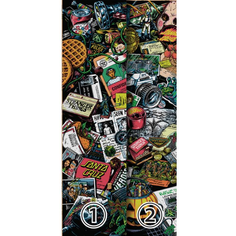 モブグリップ MOB GRIP<br>9in x 33in STRANGER THINGS SEASON 1/SEASON 2 SHEET<br>グリップテープ ストレンジャー・シングス コラボ デッキテープ スケートボード スケボー sk8 skateboard【2206】