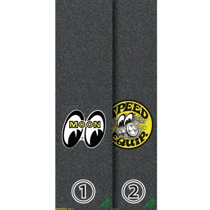モブグリップ MOB GRIP<br>9in x 33in MOONEYES SHEET<br>グリップテープ デッキテープ ムーンアイズ スケートボード スケボー sk8 skateboard【2210】