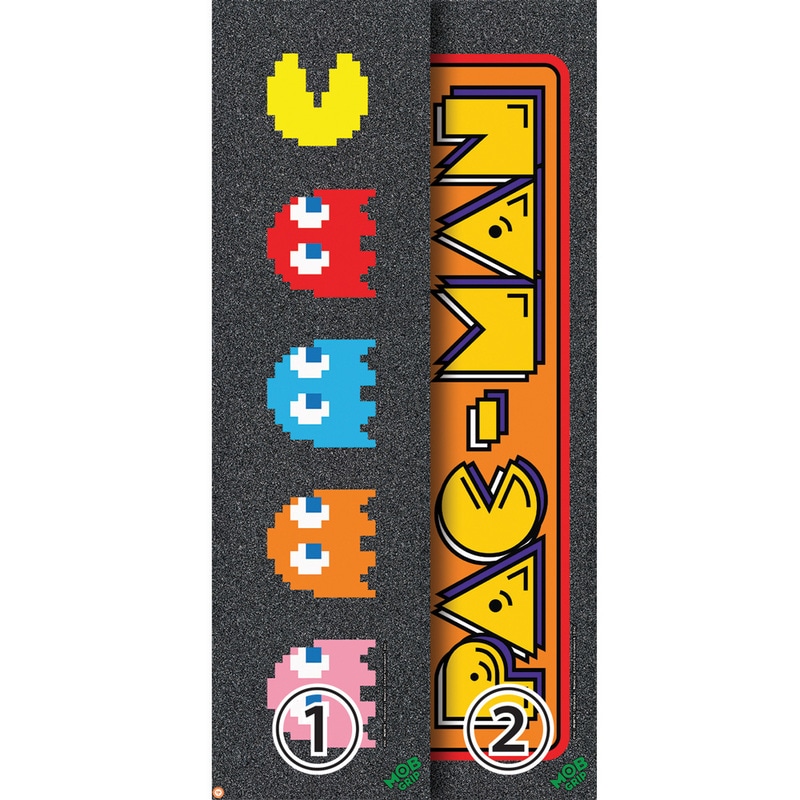 モブグリップ MOB GRIP<br>9in x 33in PAC-MAN CLASSIC SHEET<br>グリップテープ デッキテープ パックマン コラボ スケートボード スケボー sk8 skateboard【2304】