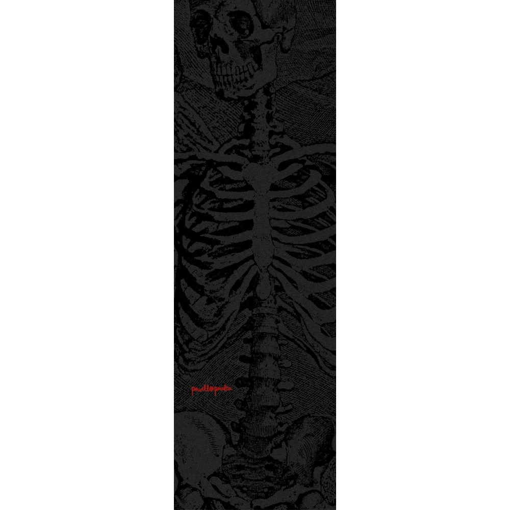 パウエル・ペラルタ POWELL PERALTA<br>10.5in x 33in SKULL AND SWORD SKELETON GRIP TAPE SHEET<br>グリップテープ デッキテープ ボーンズ スケートボード スケボー sk8 skateboard【2404】