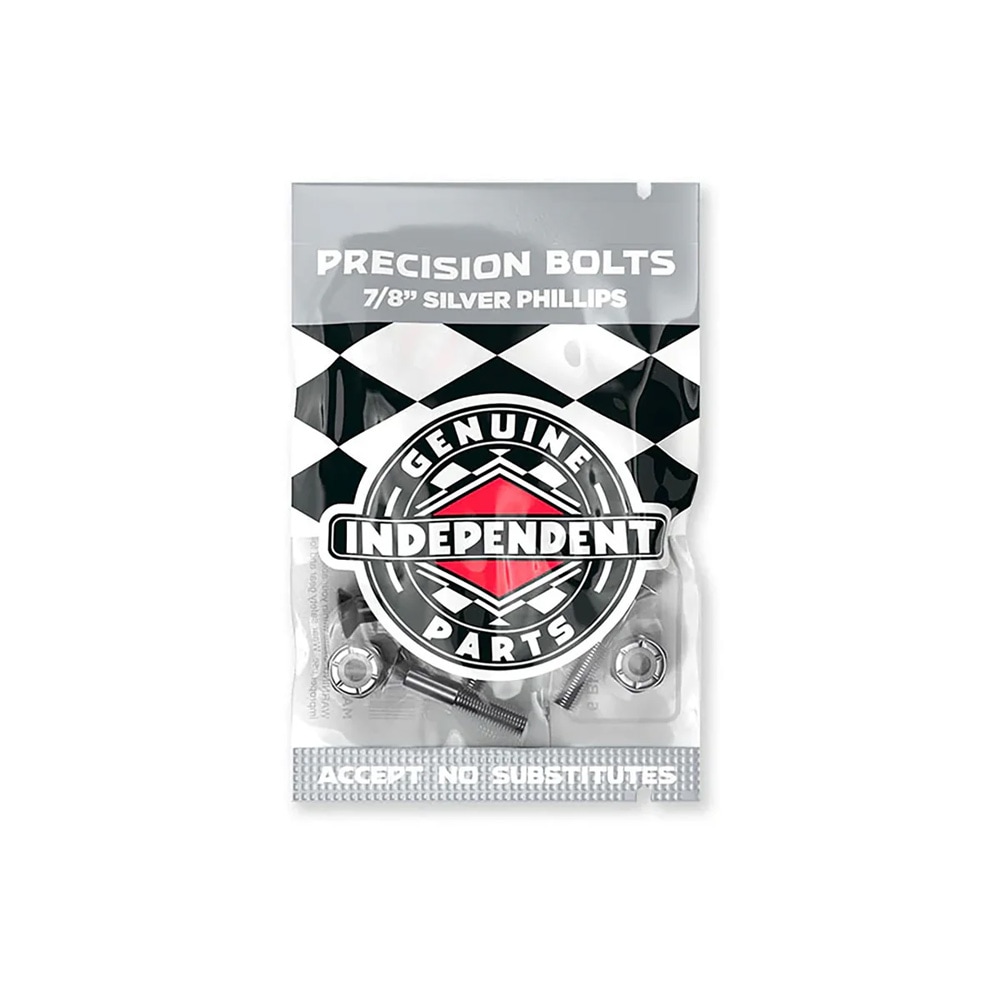インディペンデント INDEPENDENT<br>GENUINE PARTS 7/8 PHILLIPS HARDWARE PK/8 BLACK/SILVER<br>プラスビス ブラック/シルバー 7/8(0.875インチ) スケートボード スケボー sk8 skateboard