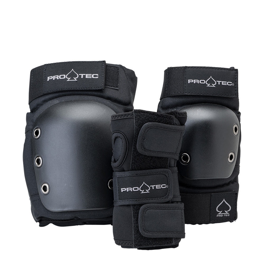 プロテック PRO-TEC<br>JR. STREET GEAR 3 PACK YOUTH<br>ユースパッドセット 子供用 キッズ スケートパッド プロテクター3点セット PROTEC スケートボード スケボー BMX inline インライン Bicycle 自転車【2103】