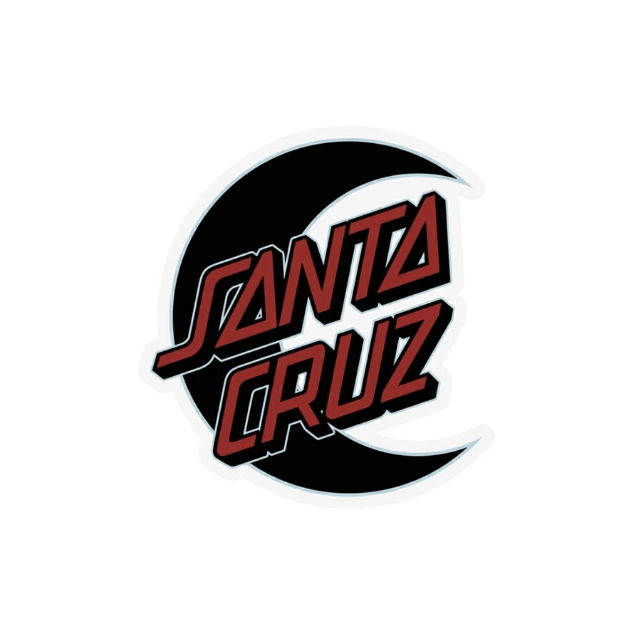 サンタクルーズ SANTA CRUZ<br>4in x 4.25in EMPTY MOON DOT STICKER<br>ステッカー デカール シール スケートボード スケボー ストリート sk8 skateboard