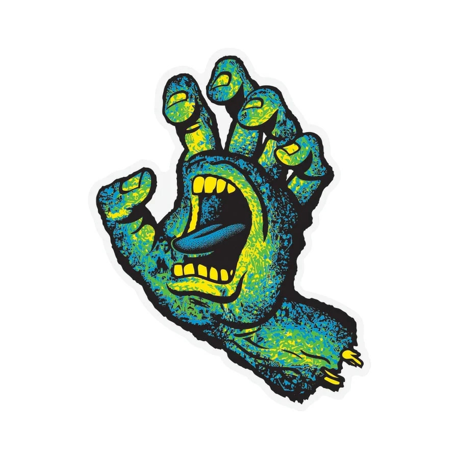 サンタクルーズ SANTA CRUZ<br>4.6in x 6in STREET CREEP HAND STICKER<br>ステッカー デカール シール スケートボード スケボー sk8 skateboard