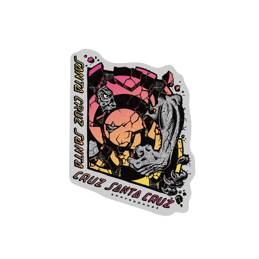 サンタクルーズ SANTA CRUZ<br>4.375in x 4.375in ROSKOPP BREAK STICKER<br>ステッカー デカール シール ロブ・ロスコップ スケートボード スケボー sk8 skateboard