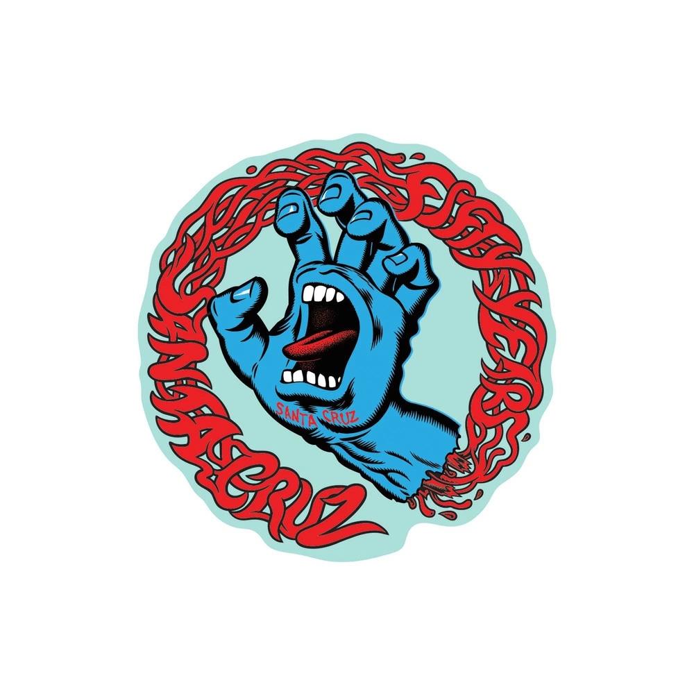 サンタクルーズ SANTA CRUZ<br>4.75in x 4.85in SCREAMING 50 STICKER<br>ステッカー デカール シール スクリーミングハンド スケートボード スケボー sk8 skateboard