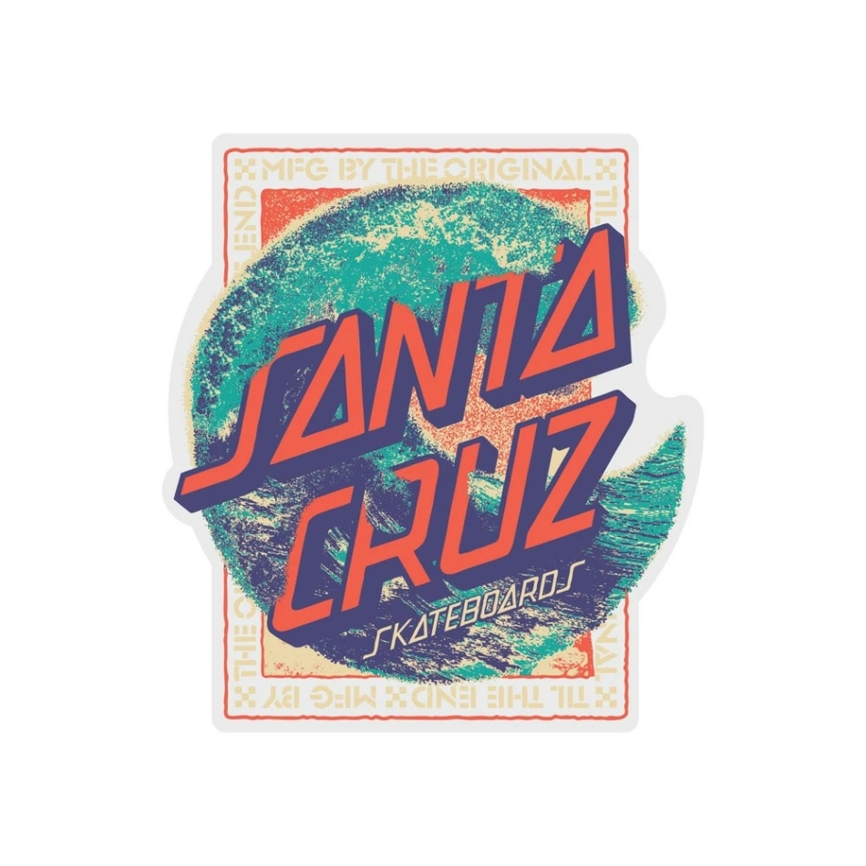 サンタクルーズ SANTA CRUZ<br>4.5in x 5in BREAKER DOT STICKER<br>ステッカー デカール シール スケートボード スケボー sk8 skateboard