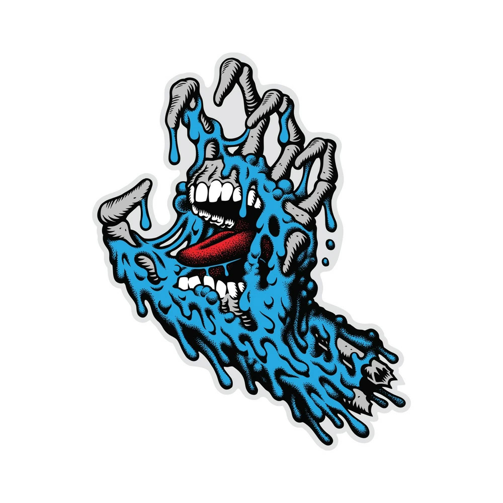 サンタクルーズ SANTA CRUZ<br>4.25in x 5in MELTING HAND STICKER<br>ステッカー デカール シール スクリーミングハンド スケートボード スケボー sk8 skateboard