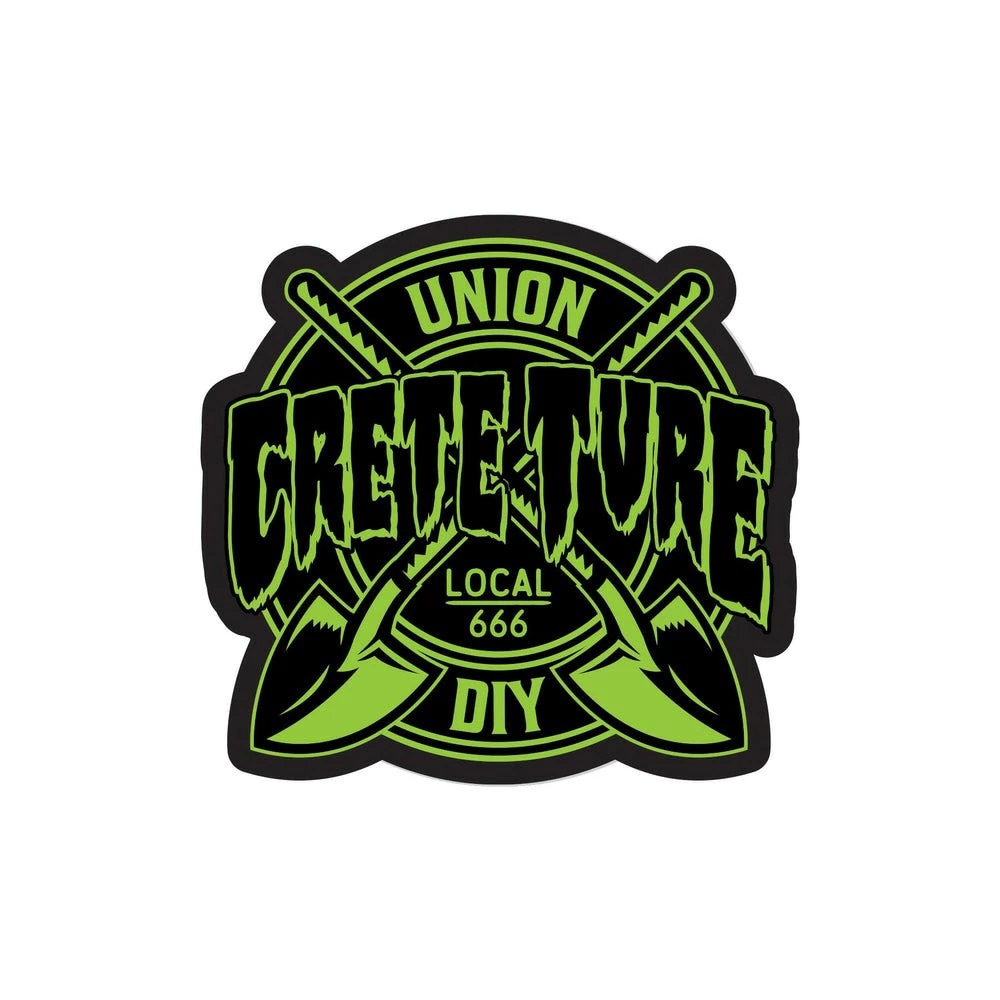 クリーチャー CREATURE<br>4in CRETE-TURE DIY STICKER<br>ステッカー デカール シール スケートボード スケボー ストリート sk8 skateboard