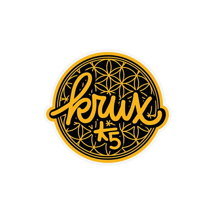クラックス KRUX<br>2.8in x 4in K5 SACRED GEOMETRY STICKER<br>ステッカー デカール シール スケートボード スケボー sk8 skateboard