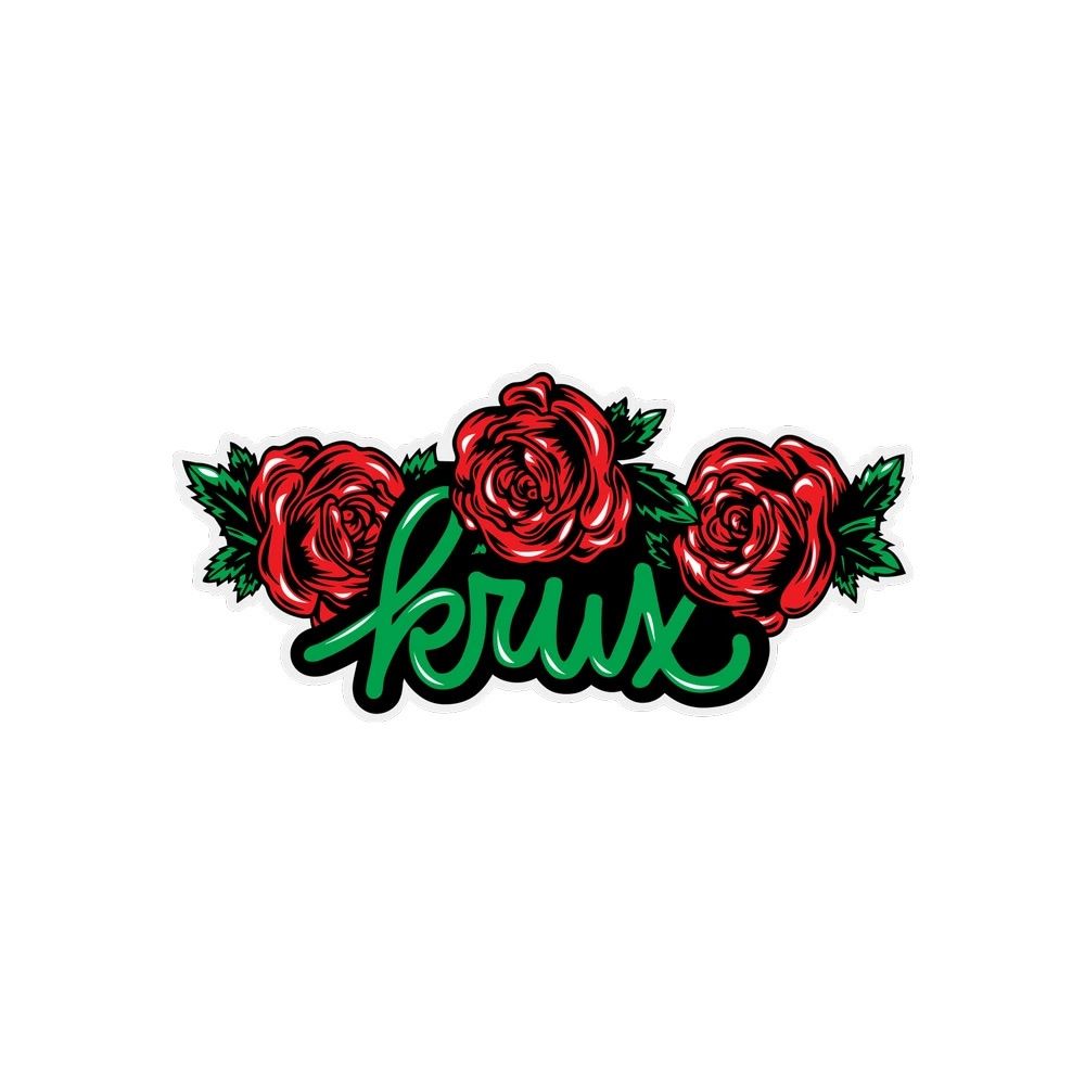 クラックス KRUX<br>4in x 1.8in ROSES STICKER<br>ステッカー デカール シール スケートボード スケボー sk8 skateboard