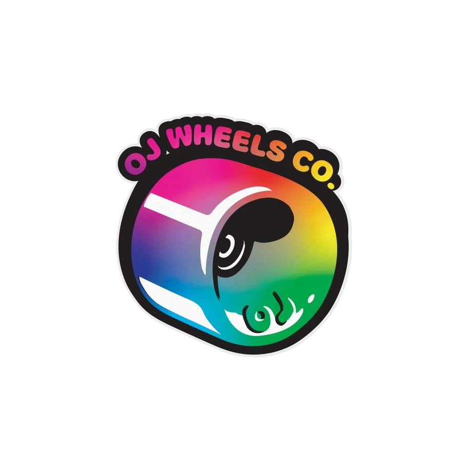 オージェイウィール OJ WHEELS<br>3.25in x 3.37in HOT JUICE FADE STICKER<br>ステッカー デカール シール スケートボード スケボー sk8 skateboard