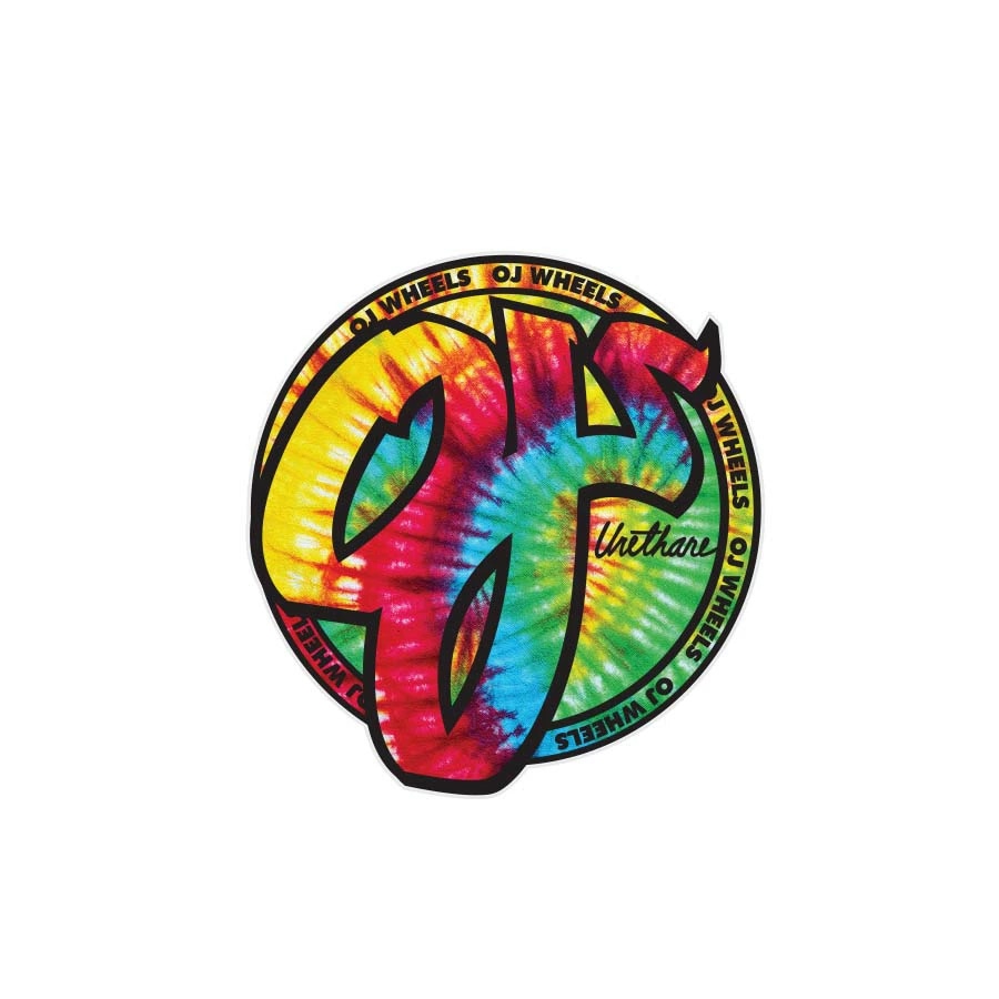 オージェイウィール OJ WHEELS<br>3.16in x 3.27in TRIPPY JUICE STICKER<br>ステッカー デカール シール スケートボード スケボー sk8 skateboard