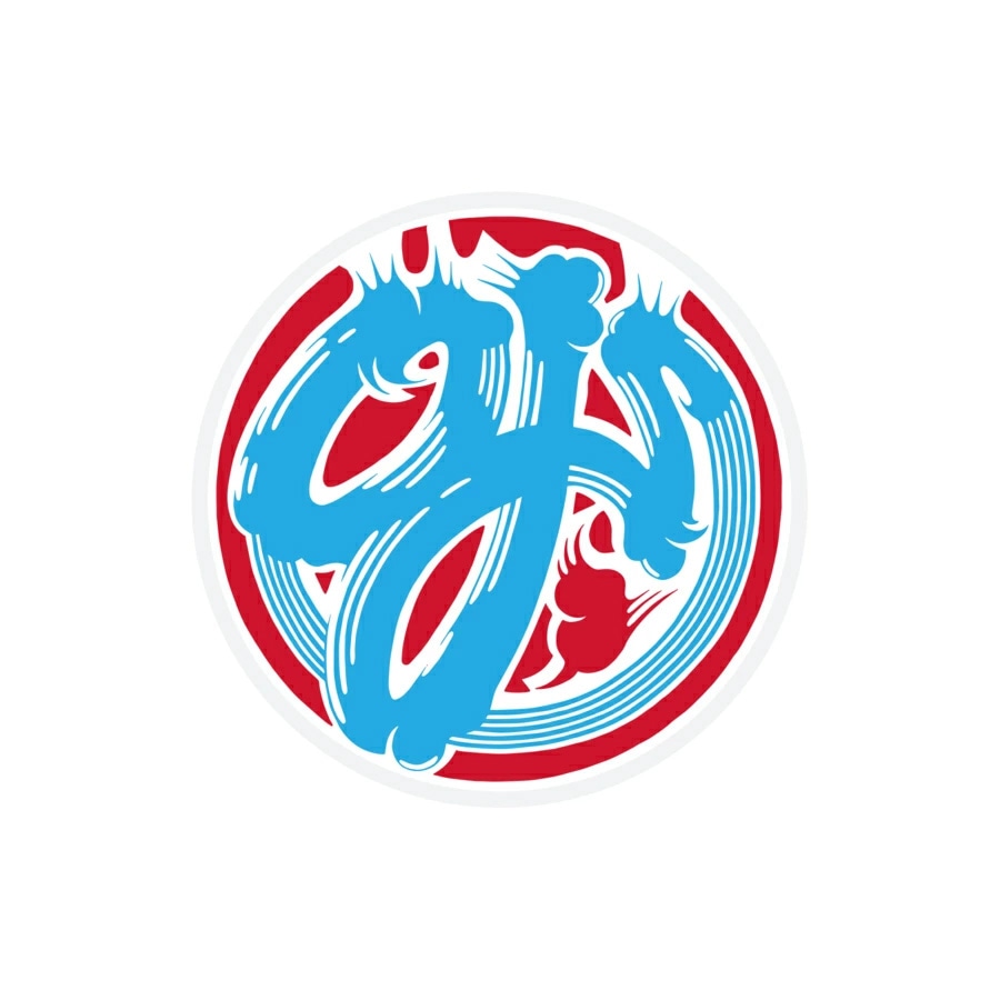 オージェイウィール OJ WHEELS<br>3.5in x 3.5in BRUSH LOGO STICKER<br>ステッカー デカール シール スケートボード スケボー sk8 skateboard