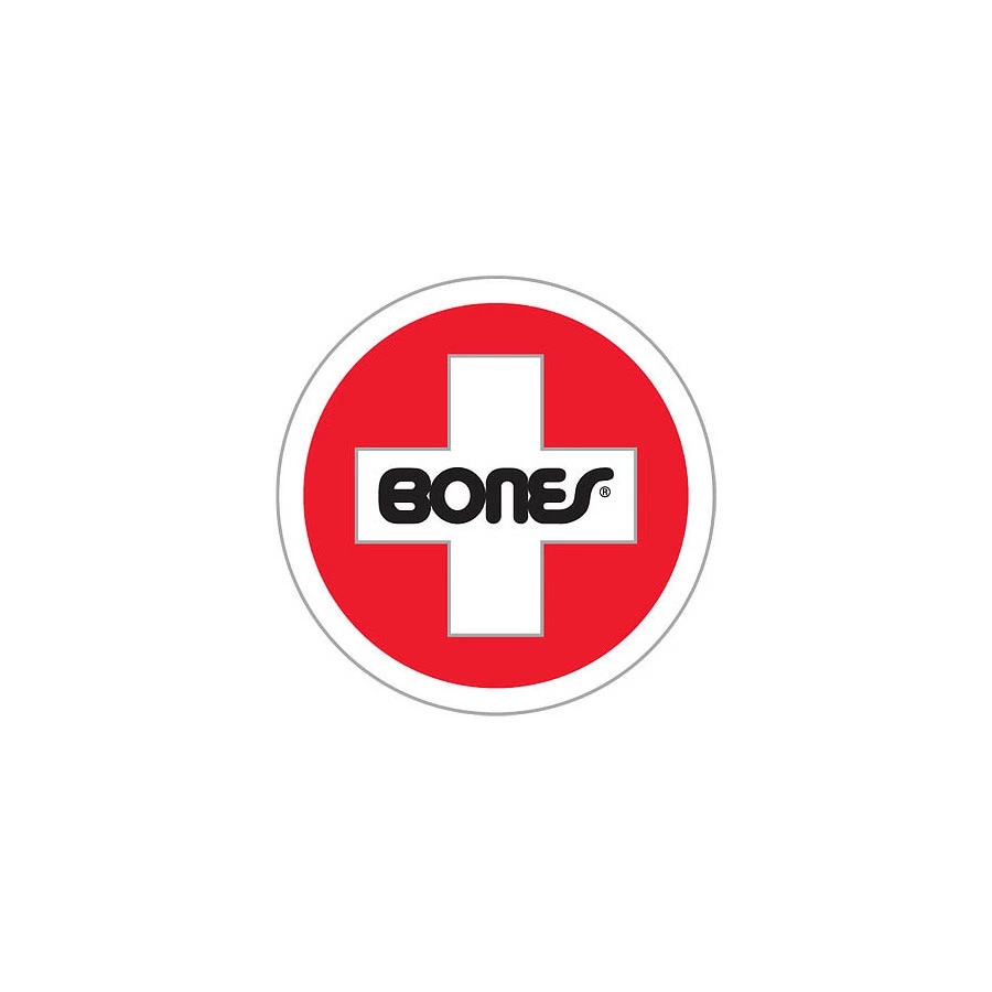 ボーンズ ベアリング BONES BEARINGS<br>3in x 3in SWISS ROUND STICKER<br>ステッカー デカール シール スケートボード スケボー sk8 skateboard