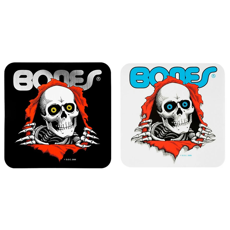 パウエル・ペラルタ POWELL PERALTA<br>5in RIPPER BUMPER STICKER BLACK WHITE<br>ステッカー ブラック ホワイト デカール リッパー ボーンズ オールドスクール シール スケートボード スケボー sk8 skateboard