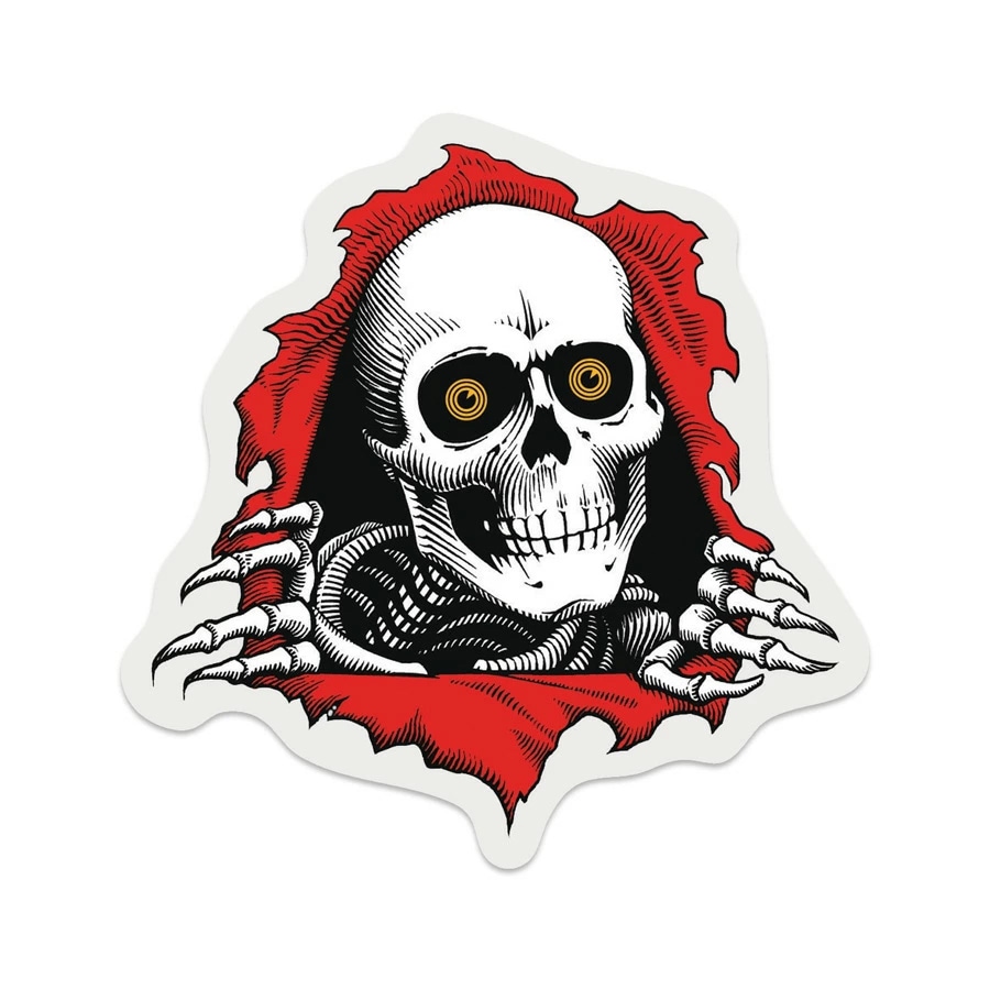 パウエル・ペラルタ POWELL PERALTA<br>3in x 3in RIPPER STICKER<br>ステッカー デカール スケートボード スケボー sk8 skateboard