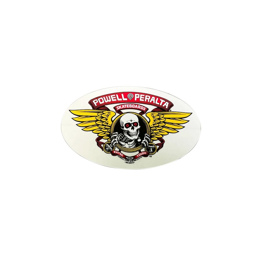 パウエル・ペラルタ POWELL PERALTA<br>6.5inch WINGED RIPPER DIE-CUT STICKER RED<br>ステッカー デカール リッパー ボーンズ オールドスクール シール スケートボード スケボー sk8 skateboard