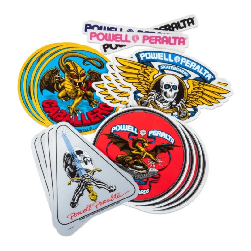 パウエル・ペラルタ POWELL PERALTA<br>ASSORTED STICKERS (20PACK)<br>ステッカーパック アソート 20枚入り デカール スケートボード スケボー sk8 skateboard