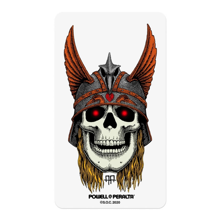 パウエル・ペラルタ POWELL PERALTA<br>3.5in x 6in ANDY ANDERSON SKULL STICKER<br>ステッカー アンディ・アンダーソン デカール スケートボード スケボー sk8 skateboard