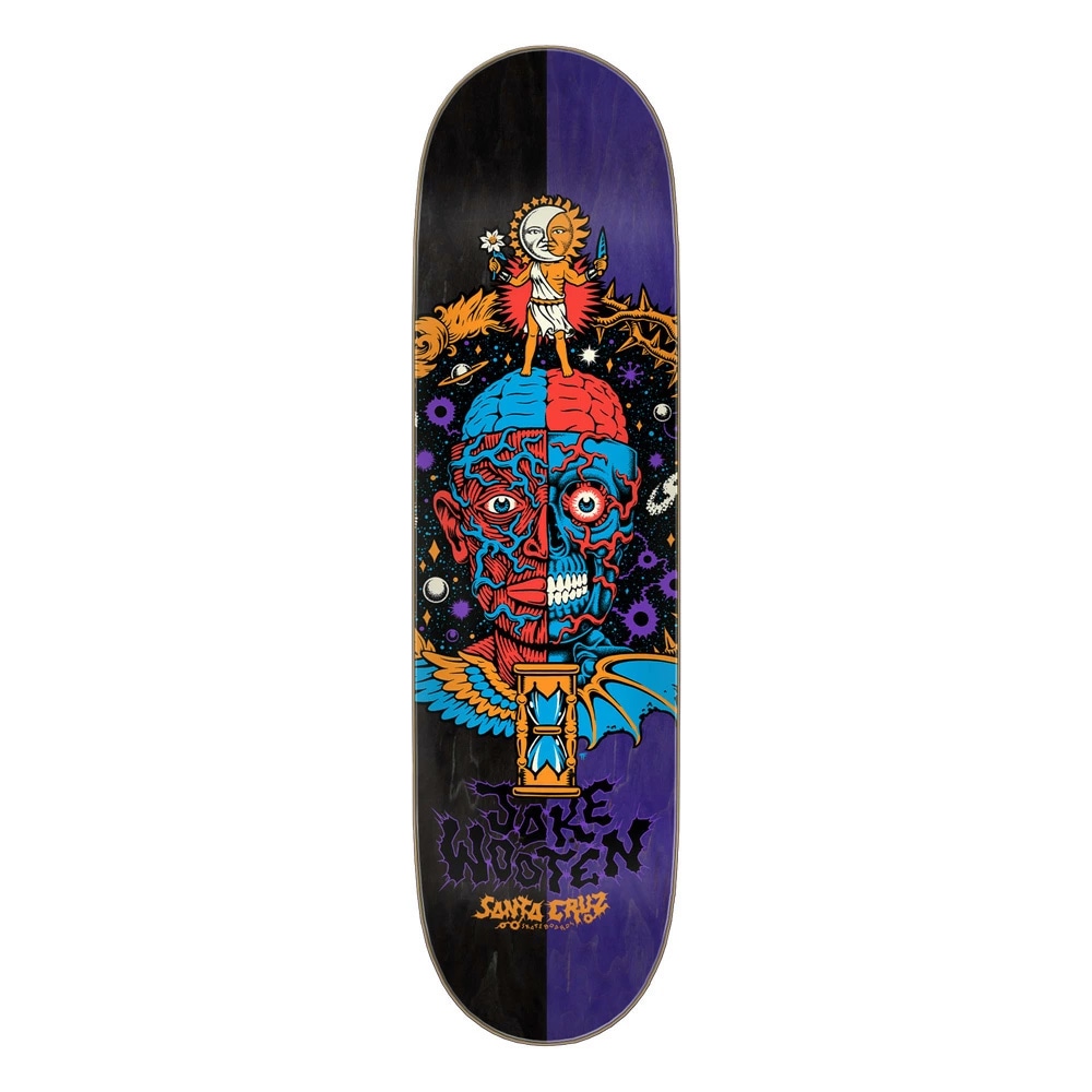 サンタクルーズ SANTA CRUZ<br>スケボー デッキ 8.5 WOOTEN CREST VX DECK<br>ジェイク・ウーテン プロモデル VX ブイエックス スケートボード ストリート sk8 skateboard 板【2501】