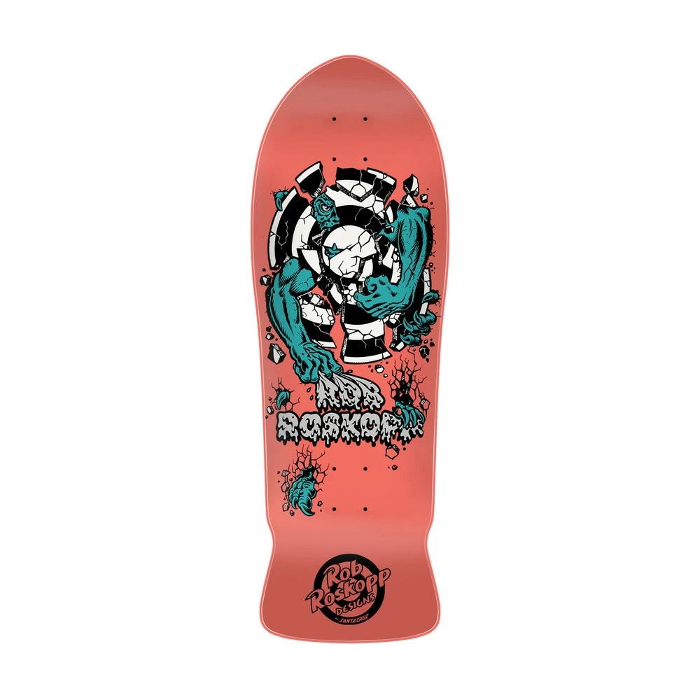サンタクルーズ SANTA CRUZ<br>スケボー デッキ 10.17 ROSKOPP THREE REISSUE DECK<br>ロブ・ロスコップ 80' リイシュー オールドスクール 復刻 スケートボード 板【2501】