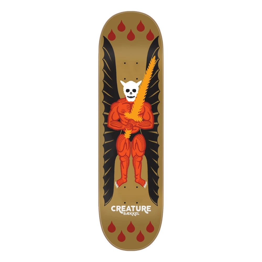 クリーチャー CREATURE<br>スケボー デッキ 8.6 BAEKKEL DEMON PRO DECK<br>ケビン・ベッケル プロモデル スケートボード ストリート sk8 skateboard 板【2501】