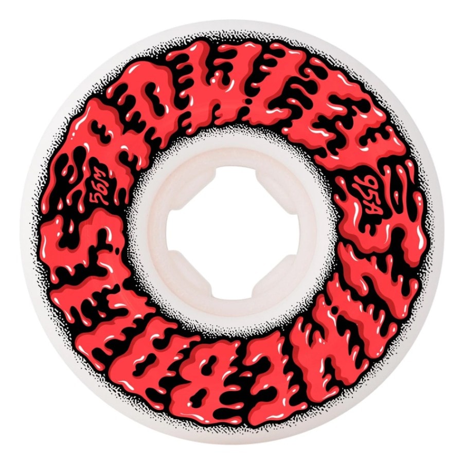 スライムボールズ SLIME BALLS<br>56mm GEOFF ROWLEY VOMIT MINI 95A WHEELS WHITE<br>ハードウィール ジェフ・ローリー ゲストモデル 4個セット スケートボード スケボー sk8 skateboard タイヤ ローラー 車輪 トリック スライド グラインド【2501】