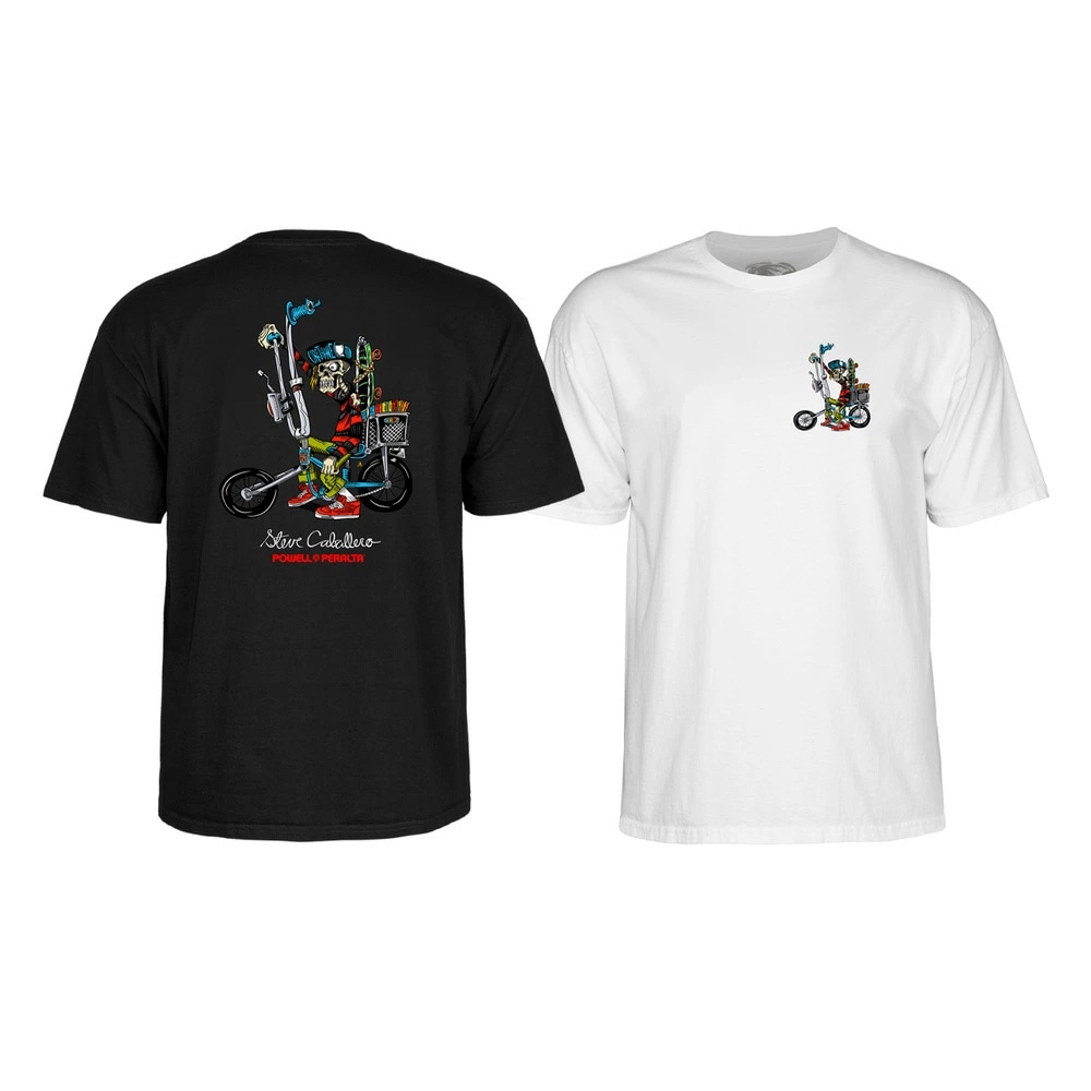 パウエル・ペラルタ POWELL PERALTA<br>STEVE CABALLERO CHOPPER BIKE S/S T-SHIRT<br>Tシャツ 半袖 スティーブ・キャバレロ メンズ スケートボード スケボー ストリート ファッション おしゃれ オールドスクール【24FA】