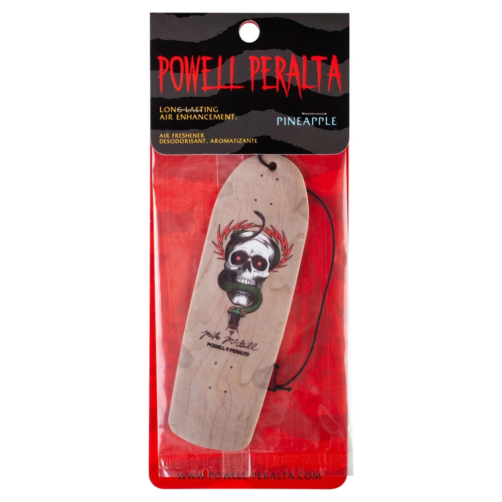 パウエル・ペラルタ POWELL PERALTA<br>OG MIKE McGILL SKULL AND SNAKE AIR FRESHENER<br>エアーフレッシュナー マイク・マクギル 芳香剤 車 カー用品 スケートボード スケボー sk8 skateboard【2409】