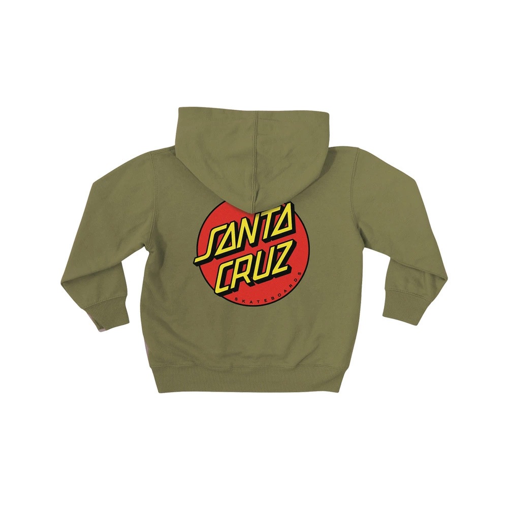 サンタクルーズ SANTA CRUZ<br>CLASSIC DOT P/O HOODED SWEATSHIRT KIDS<br>プルオーバーパーカー フード フードパーカー トドラー 子供用 キッズ プレゼント 贈り物 スケートボード スケボー sk8 skateboard【23SM】