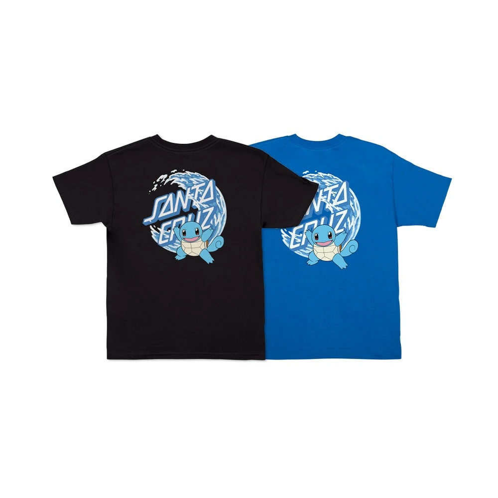サンタクルーズ SANTA CRUZ<br>PoKeMoN WATER TYPE 1 S/S REGULAR T-SHIRT YOUTH<br>Tシャツ ユースサイズ ポケットモンスター ポケモン ゼニガメ 子供用 半袖 TEE 小学生 服 スケートボード スケボー sk8 skateboard