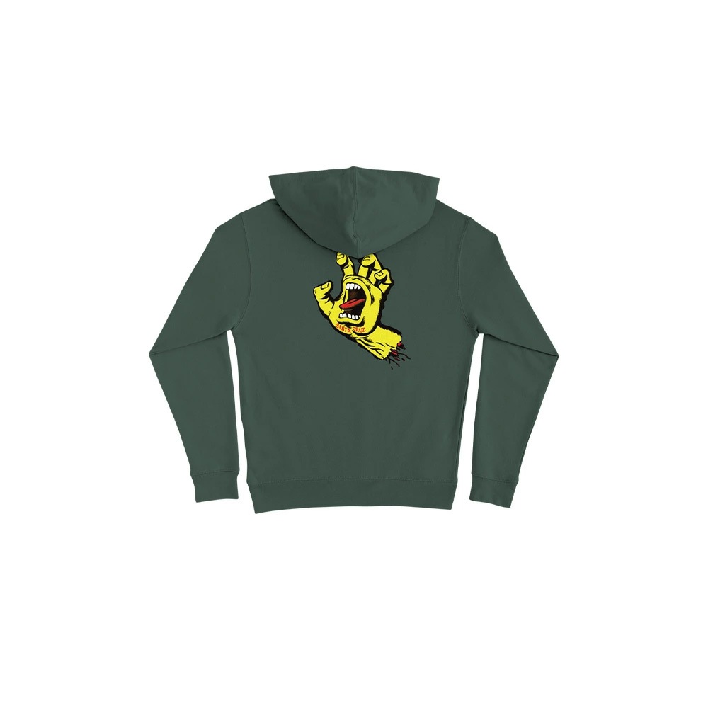 サンタクルーズ SANTA CRUZ<br>SCREAMING HAND PULLOVER HOODED SWEATSHIRT YOUTH<br>プルオーバーパーカー ユースサイズ スクリーミングハンド 子供用 キッズ P/O フード スケートボード スケボーsk8 skateboard【23FW】