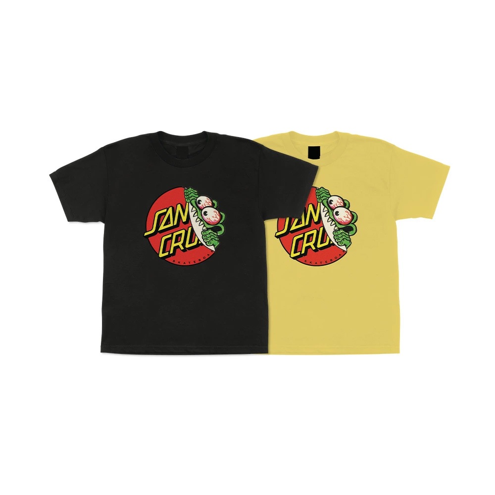 サンタクルーズ SANTA CRUZ<br>BEWARE DOT FRONT S/S REGULAR T-SHIRT YOUTH<br>Tシャツ ユースサイズ 子供用 半袖 TEE 小学生 服 スケートボード スケボー sk8 skateboard【23FW】