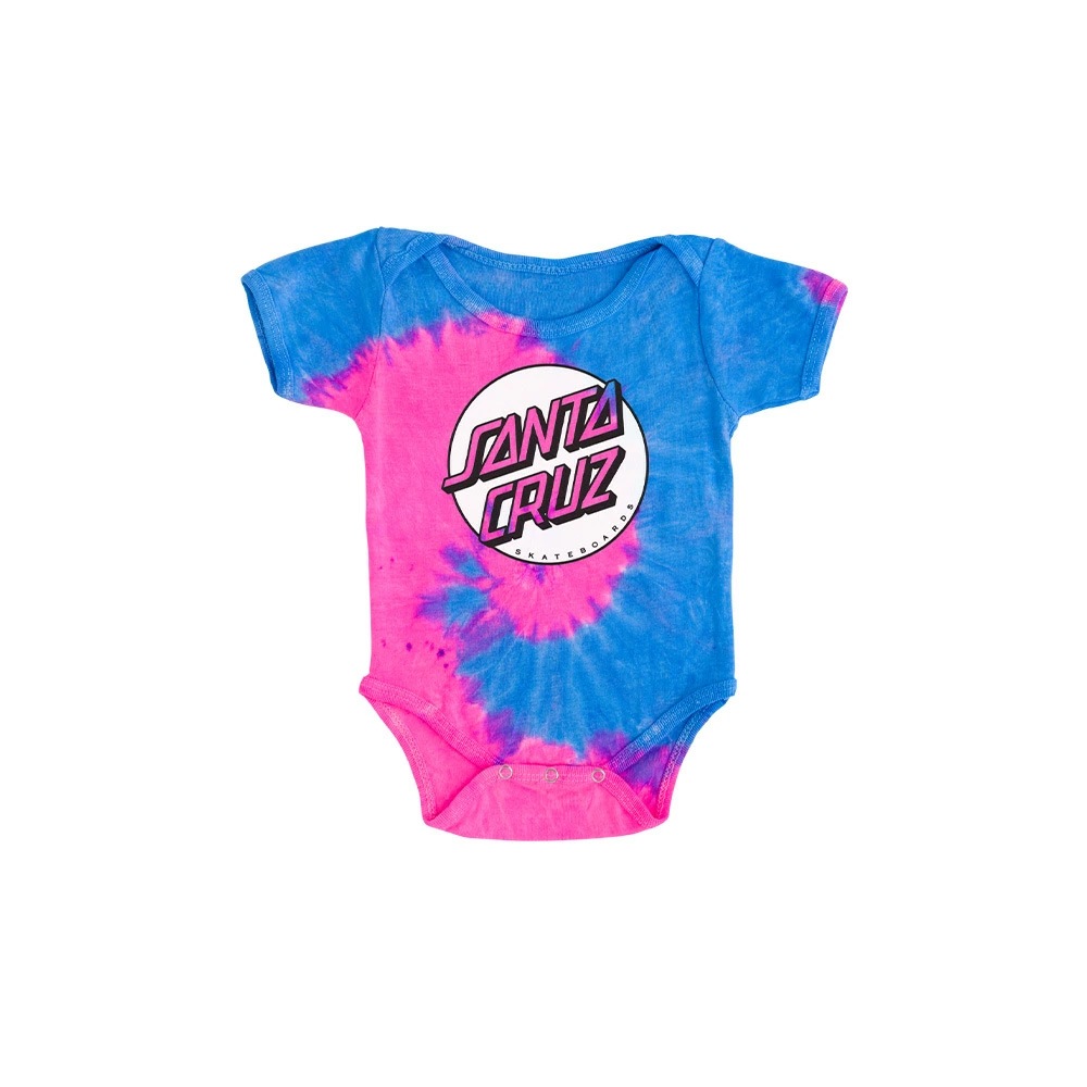 サンタクルーズ SANTA CRUZ<br>MISSING DOT ONE PIECE S/S INFANT BABY<br>ロンパース ワンピース ワンジー 赤ちゃん ベビーサイズ プレゼント ギフト 贈り物 出産祝い 誕生日 スケートボード スケボー sk8 skateboard【23FW】