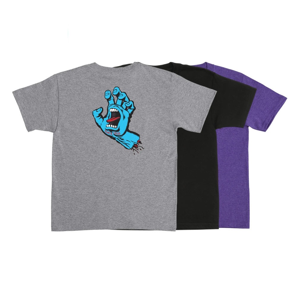サンタクルーズ SANTA CRUZ<br>SCREAMING HAND S/S REGULAR T-SHIRT YOUTH<br>Tシャツ ユースサイズ 子供用 半袖 TEE 小学生 服 スケートボード スケボー sk8 skateboard【24SM】