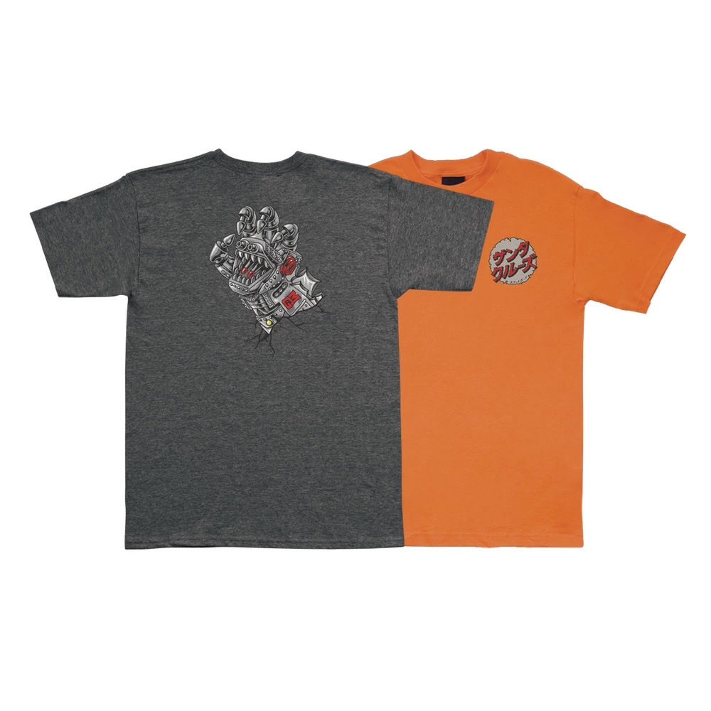 サンタクルーズ SANTA CRUZ<br>GODZILLA MECHA HAND S/S REGULAR T-SHIRT YOUTH<br>Tシャツ ゴジラ 限定コラボ スクリーミングハンド ユースサイズ 子供用 半袖 TEE 小学生 服 スケートボード スケボー【24HD】