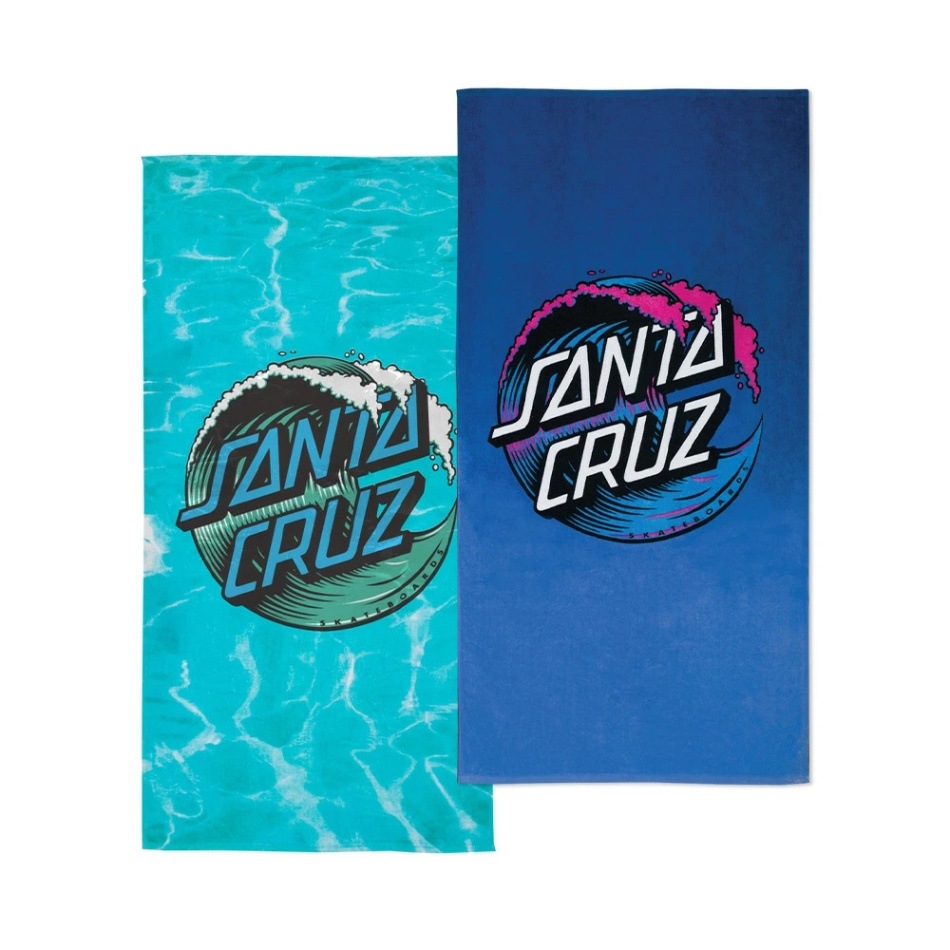 サンタクルーズ SANTA CRUZ<br>WAVE DOT TOWEL<br>ビーチタオル アウトドア アクセサリー スケートボード スケボー sk8 skateboard【23FW】