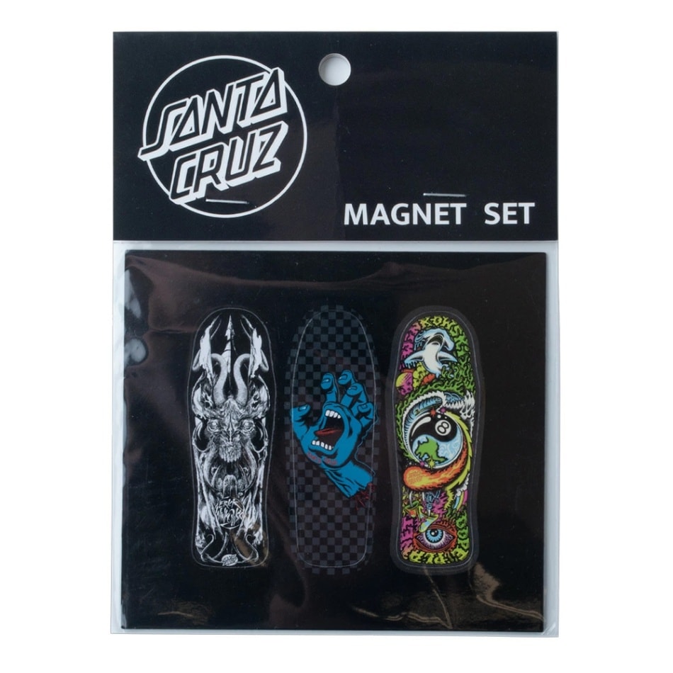 サンタクルーズ SANTA CRUZ<br>DECK SERIES 1 MAGNET SET<br>マグネット セット スクリーミングハンド コレクション スケートボード スケボー sk8 skateboard【24SM】