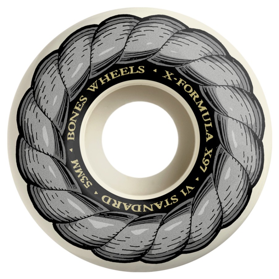 ボーンズ ウィール BONES WHEELS<br>53mm X-FORMULA V1 STANDARD 97A  WHEELS<br>ハードウィール 4個セット エックスフォーミュラー X97 スケートボード スケボー skateboard タイヤ【2502】