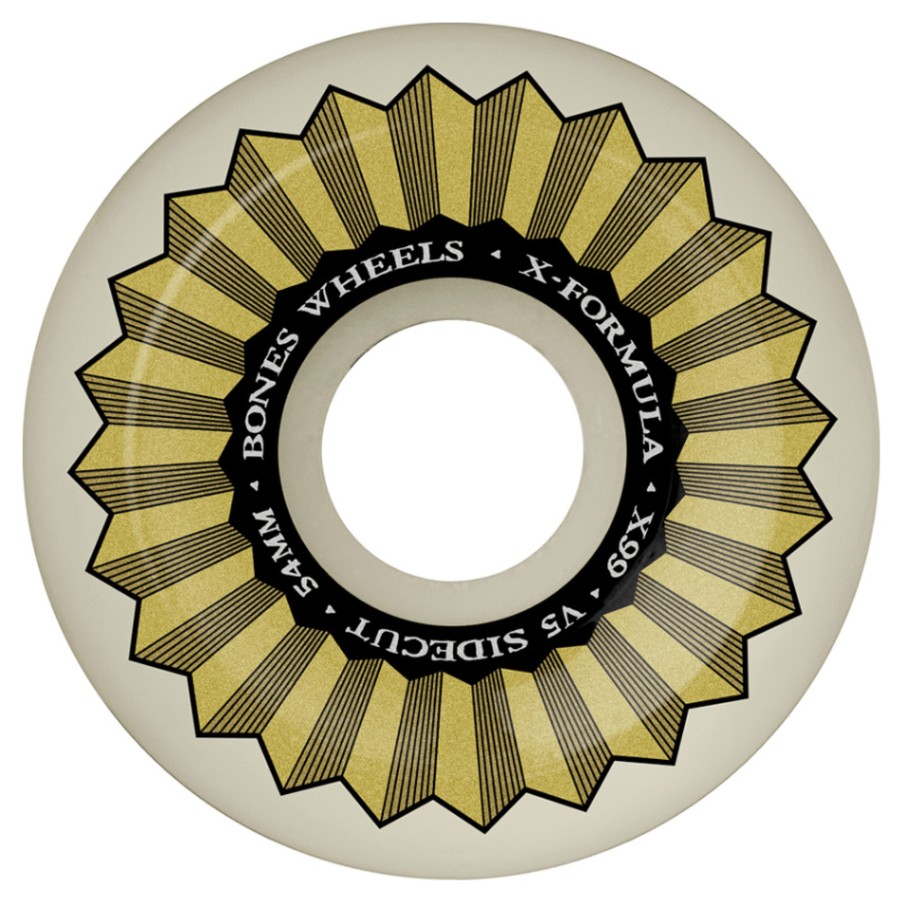 ボーンズ ウィール BONES WHEELS<br>54mm X-FORMULA V5 SIDECUT 99A  WHEELS<br>ハードウィール 4個セット エックスフォーミュラー X99 スケートボード スケボー skateboard タイヤ【2502】