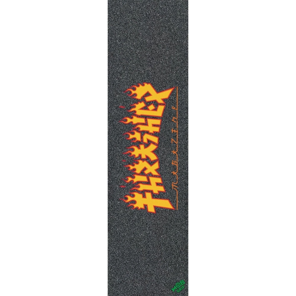モブグリップ MOB GRIP<br>9in x 33in THRASHER MONSTER FLAME SHEET<br>グリップテープ デッキテープ スラッシャー マガジン スケートボード スケボー sk8 skateboard【2311】