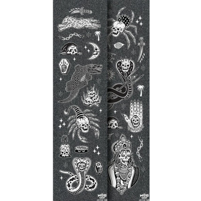 モブグリップ MOB GRIP<br>9in x 33in TRIPPY TANKS SHEET<br>グリップテープ デッキテープ スケッチータンク スケートボード スケボー sk8 skateboard【2312】