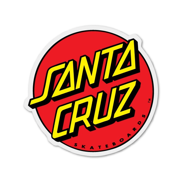 サンタクルーズ SANTA CRUZ<br>CLASSIC DOT DECAL 6inch<br>ステッカー クラシックドット 6インチ スケートボード スケボー sk8 skateboard